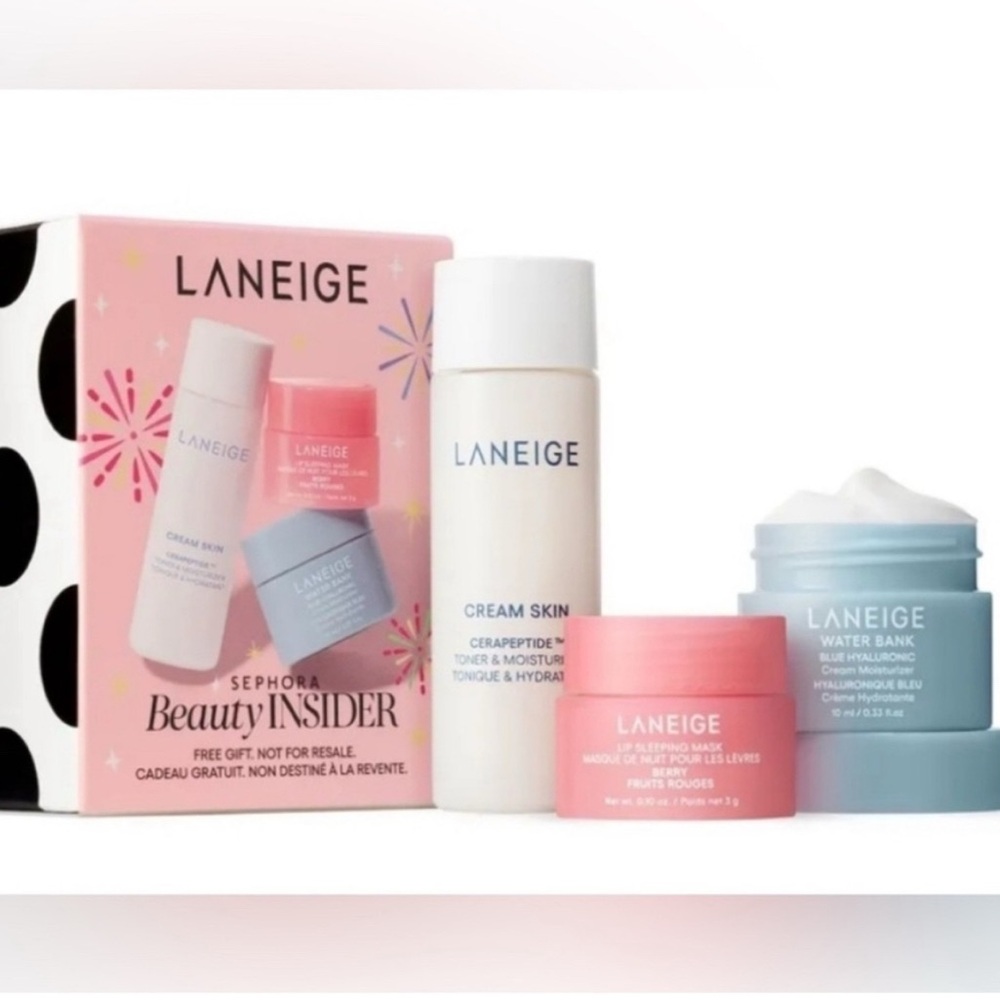 LANEIGE Moisturizer Set Travel Bag set NIB